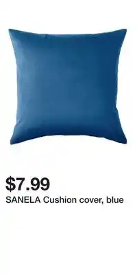 IKEA SANELA Cushion cover, blue offer