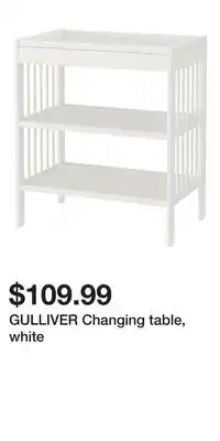 IKEA GULLIVER Changing table, white offer