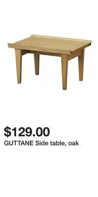 IKEA GUTTANE Side table, oak offer