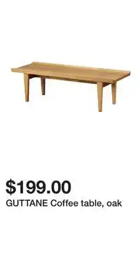 IKEA GUTTANE Coffee table, oak offer