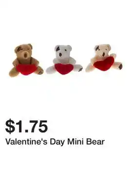 Dollarama Valentine's Day Mini Bear offer