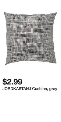 IKEA JORDKASTANJ Cushion, gray offer