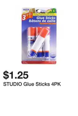 Dollarama STUDIO Glue Sticks 4PK offer