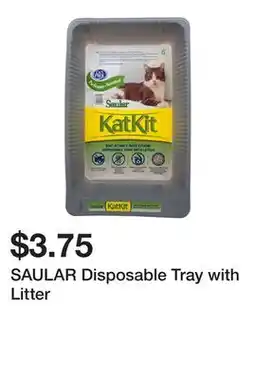 Dollarama SAULAR Disposable Tray with Litter offer