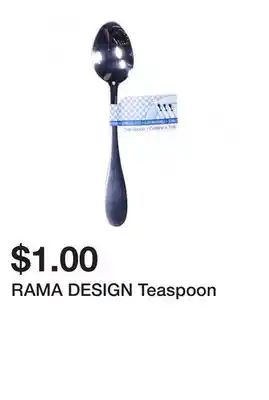 Dollarama RAMA DESIGN Teaspoon offer