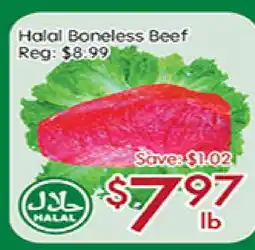 Sunny Food Mart Halal Boneless Beef offer