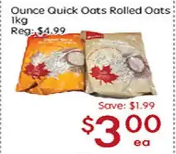 Sunny Food Mart Ounce Quick Oats Rolled Oats offer