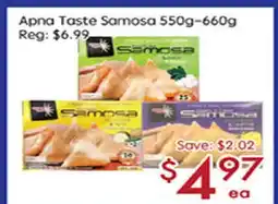 Sunny Food Mart Apna Taste Samosa offer