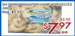 Sunny Food Mart SH Peeled White Shrimp Tail On 21/25 offer