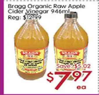 Sunny Food Mart Bragg Organic Raw Apple Cider Vinegar offer