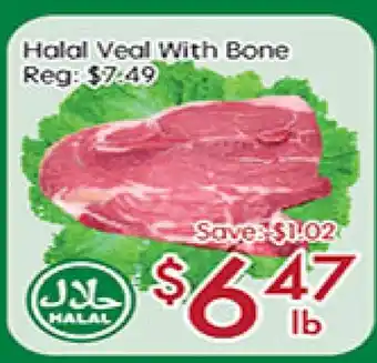 Sunny Food Mart Halal Veal With Bone offer