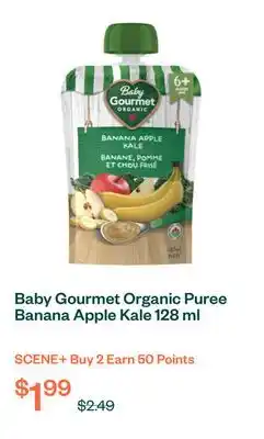 Voilà Baby Gourmet Organic Puree Banana Apple Kale 128 ml offer