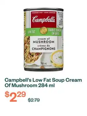 Voilà Campbell's Low Fat Soup Cream Of Mushroom 284 ml offer