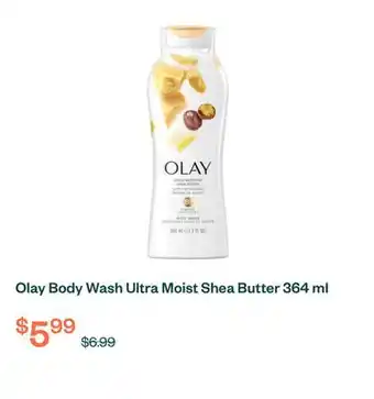 Voilà Olay Body Wash Ultra Moist Shea Butter 364 ml offer