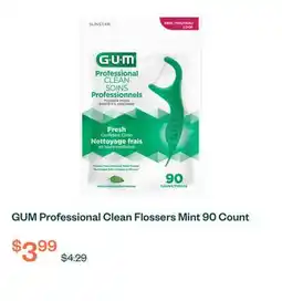 Voilà GUM Professional Clean Flossers Mint 90 Count offer