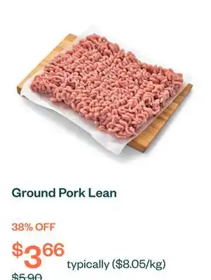 Voilà Ground Pork Lean offer