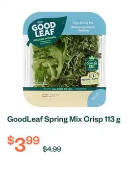 Voilà GoodLeaf Spring Mix Crisp 113 g offer