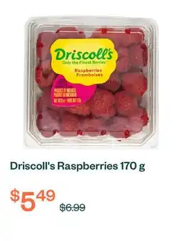 Voilà Driscoll's Raspberries 170 g offer