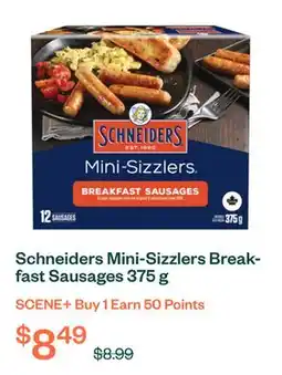 Voilà Schneiders Mini-Sizzlers Breakfast Sausages 375 g offer