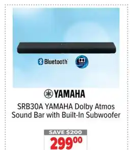 2001 Audio Video SRB30A Dolby Atmos Sound Bar with Built-In Subwoofer offer