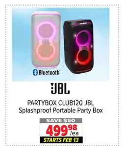 2001 Audio Video CLUB120 Splashproof Portable Party Box offer