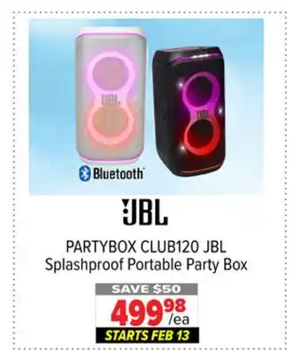 2001 Audio Video CLUB120 Splashproof Portable Party Box offer