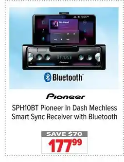 2001 Audio Video SPH10BT In Dash Mechless Smart Sync Receiver with Bluetooth offer