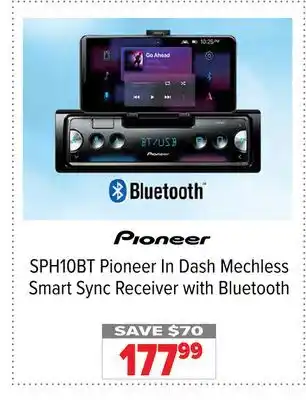 2001 Audio Video SPH10BT In Dash Mechless Smart Sync Receiver with Bluetooth offer