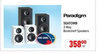 2001 Audio Video SEATOMB 2-Way Bookshelf Speakers offer