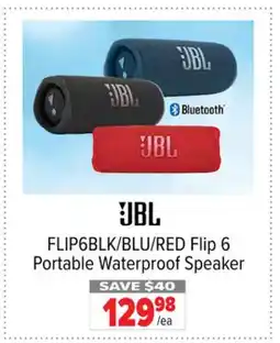 2001 Audio Video FLIP6BLK/BLU/RED Flip 6 Portable Waterproof Speaker offer