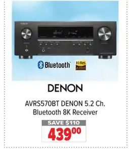 2001 Audio Video AVRS570BT 5.2 Ch. Bluetooth 8K Receiver offer