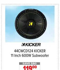 2001 Audio Video 44CWCD124 11 Inch 600W Subwoofer offer