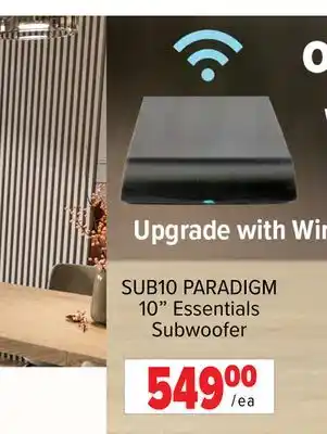 2001 Audio Video SUB10 10 Essentials Subwoofer offer