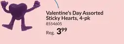 Party City Valentine Assorted Sticky Hearts, 4-pk offer