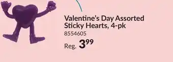 Party City Valentine Assorted Sticky Hearts, 4-pk offer