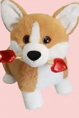 Party City Valentines Plush Dog with Heart, 15-in offer