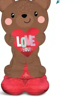 Party City Love Bear Large Air-filled Balloon, 4-ft-tall offer