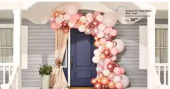 Party City Round Pearl Latex Balloon Garland Arch Kit, Pink/Rose Gold, for Baby Shower/Birthday Party offer