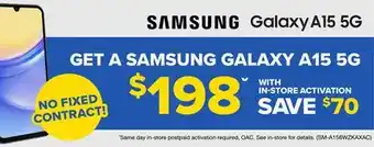 Visions Electronics SAMSUNG GALAXY A15 5G offer