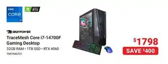 Visions Electronics TraceMesh Core i7-14700F Gaming Desktop offer