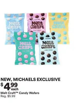 Michaels Melt Craft Candy Wafers offer