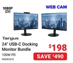 Visions Electronics Targus 24 USB-C Docking Monitor Bundle offer