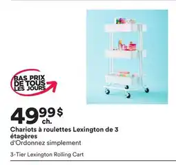 Michaels Chariots à roulettes Lexington de 3 étagères offer