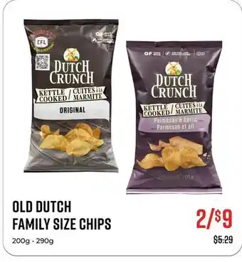 Canex OLD DUTCH FAMILY SIZE CHIPS offer