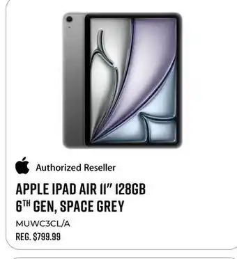 Canex APPLE IPAD AIR 11 128GB 6TH GEN, SPACE GREY offer