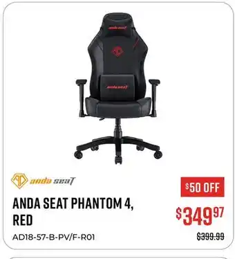 Canex ANDA SEAT PHANTOM 4, RED offer