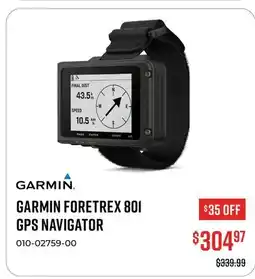 Canex GARMIN FORETREX 801 GPS NAVIGATOR offer