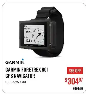 Canex GARMIN FORETREX 801 GPS NAVIGATOR offer