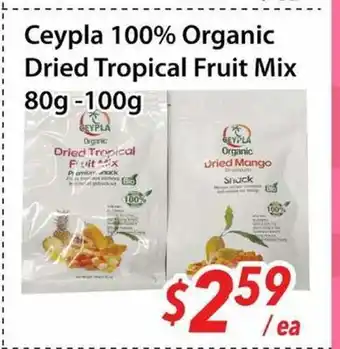 Bestco Food Mart Ceypla 100% Organic Dried Tropical Fruit mix offer