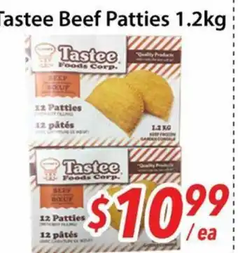 Bestco Food Mart Tastee Beef Patties offer